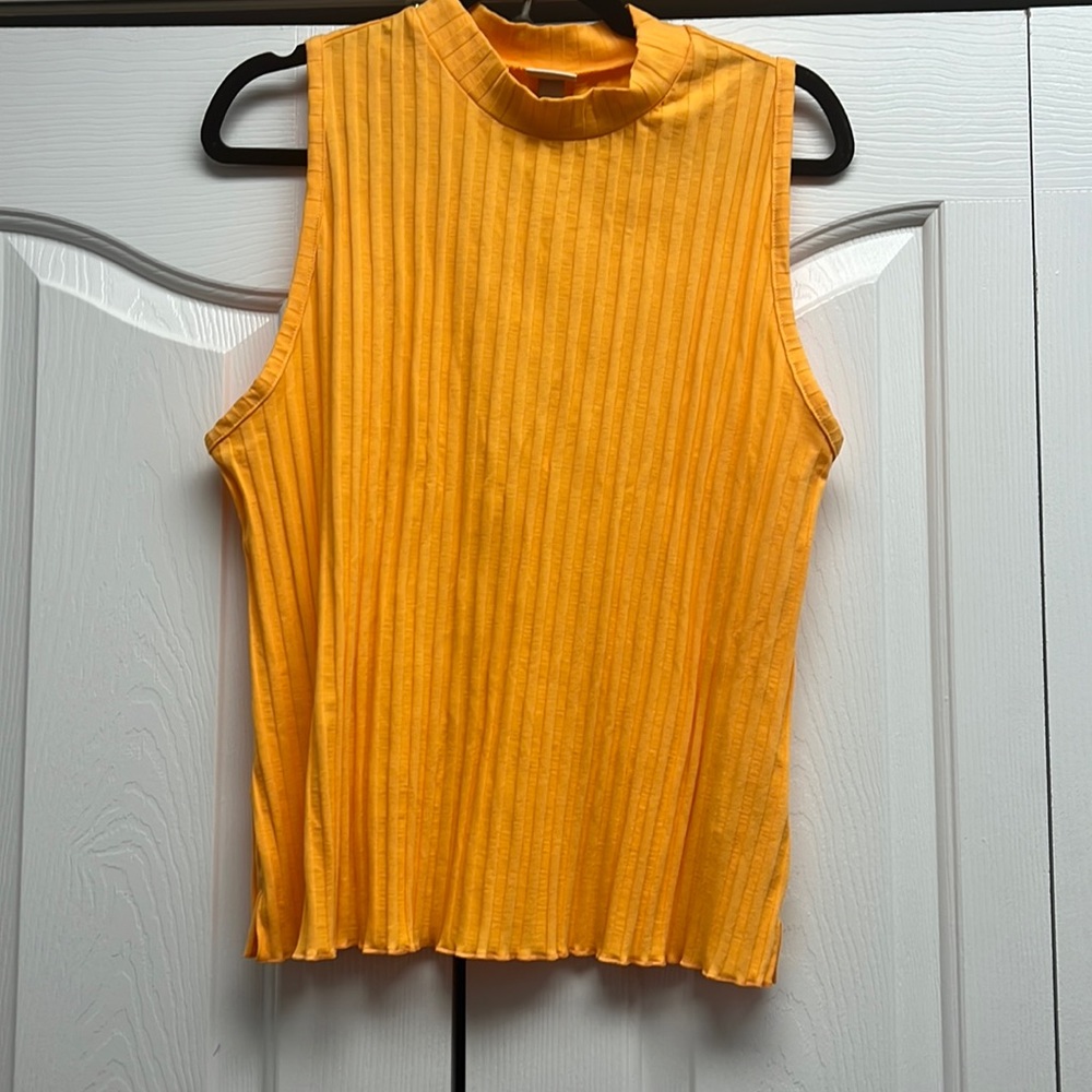 NWT Neon Orange Rib tank